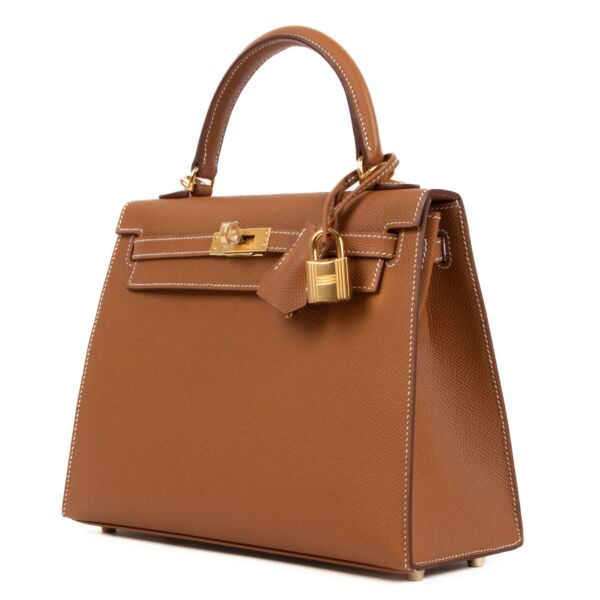 Hermès Kelly 25 Gold Epsom GHW