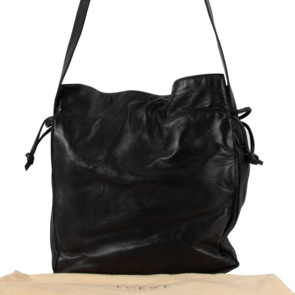 Loewe Vintage Black Nappa Lambskin Crossbody Bag