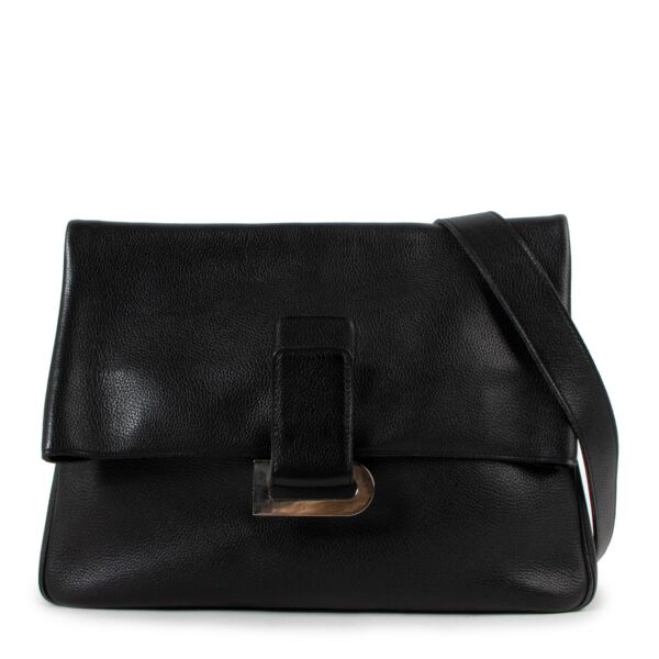 Delvaux Black Relais Trotteur Shoulder Bag