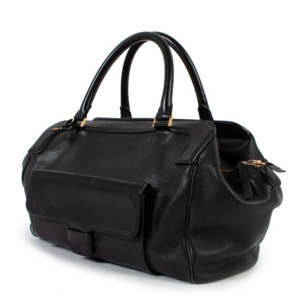 Delvaux Black Leather Handbag