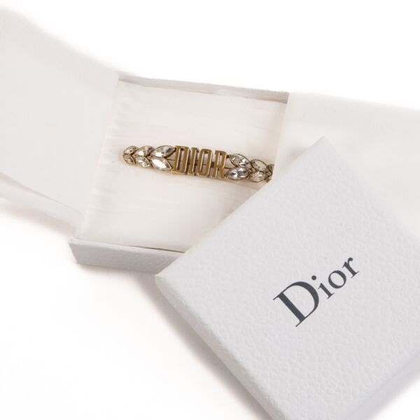 Christian Dior Brass Gold Brooch Pin