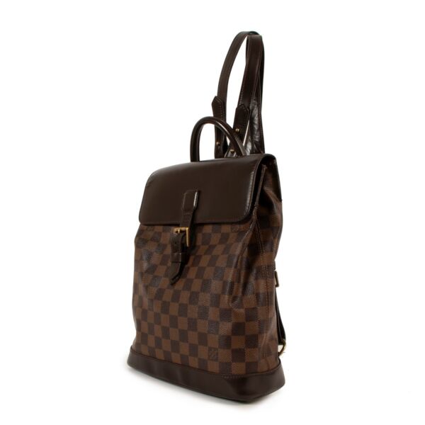 Louis Vuitton Damier Ebene Canvas Soho Backpack
