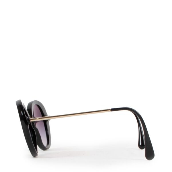 Chanel 5398 Black Round Butterfly Sunglasses