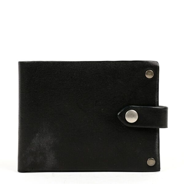 Ann Demeulemeester Black Leather Wallet