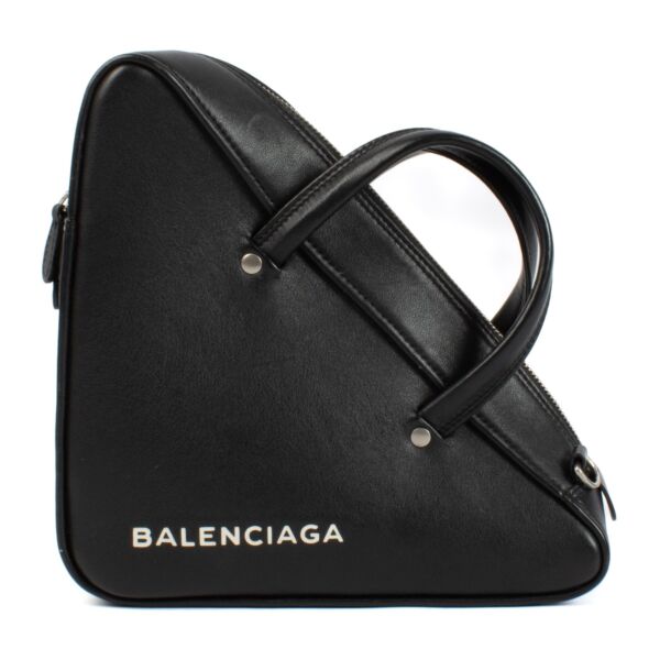 shop 100% authentic second hand Balenciaga Black Leather Triangle Bag on Labellov.com