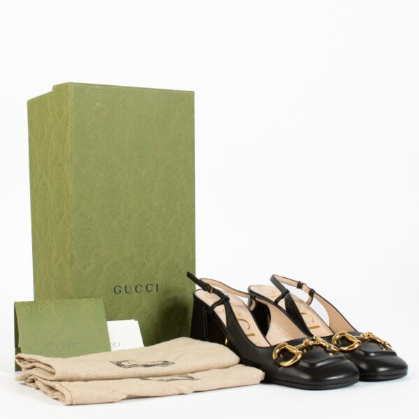 Gucci Black Horsebit Pumps — Size 37.5