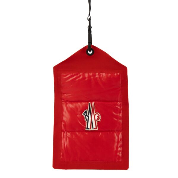 Shop 100% authentic Moncler Red Phone Pouch at Labellov.com.