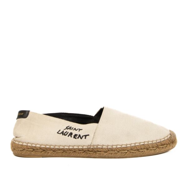 Saint Laurent Beige Toile Espadrilles - Size 39