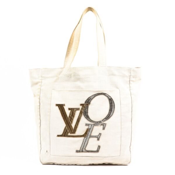 Louis Vuitton Beige Canvas That's Love Shoulder Bag