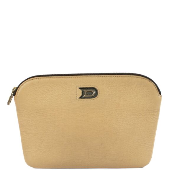 Delvaux Beige Leather Pouch