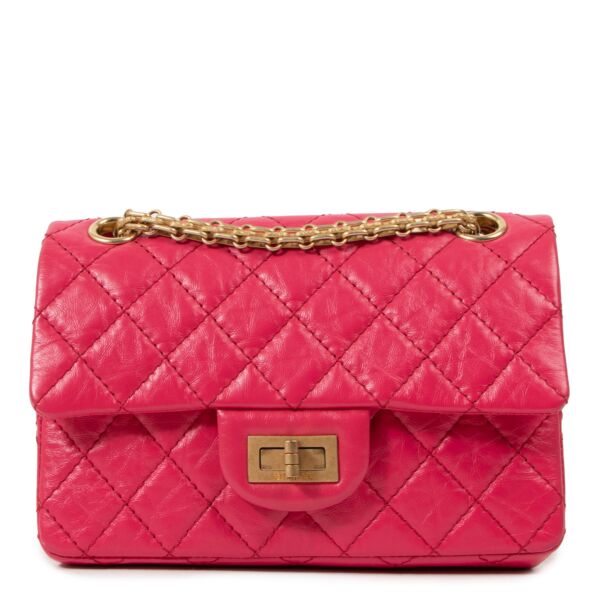 Chanel Mini 2.55 Fuchsia Reissue Flap Bag 
