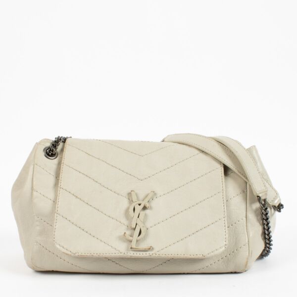 shop 100% authentic second hand Saint Laurent White Small Nolita Bag on Labellov.com