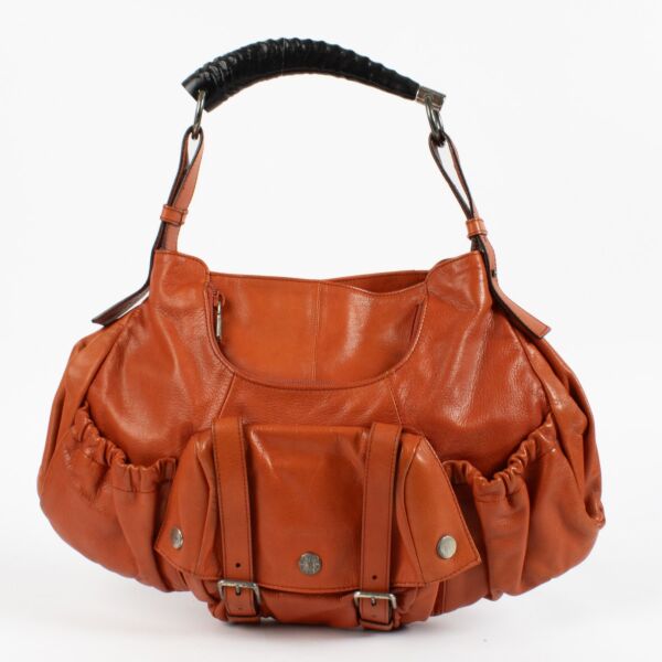 Saint Laurent Orange Front Pocket Mombasa Bag