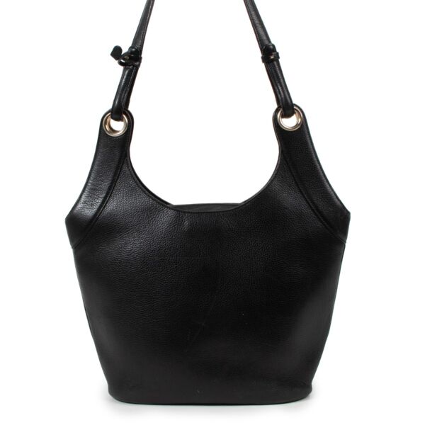 Delvaux Black Leather Vintage Shoulder Bag