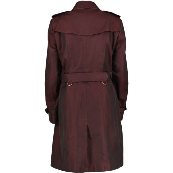 Burberry London Burgundy Trench Coat With Wool Body Warmer - Size FR44