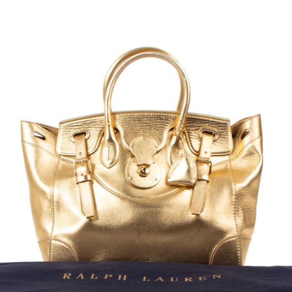 Ralph Lauren Ricky 33 Metallic Gold Bag