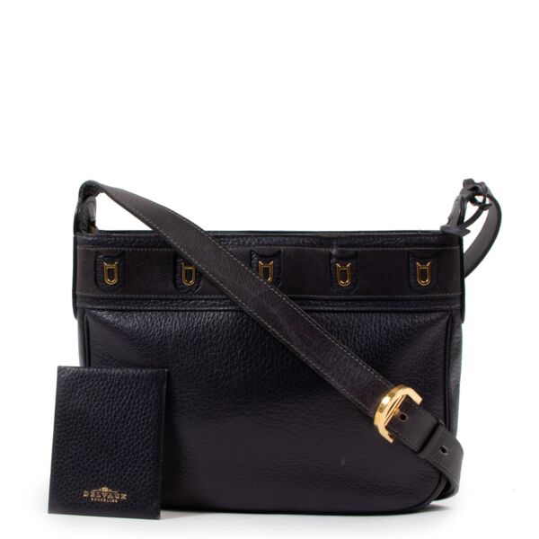 Delvaux Blue Fuiraire Leather Crossbody Bag