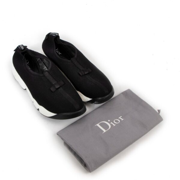 Christian Dior Fusion Black Sneakers - Size 35