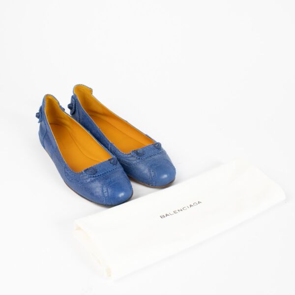 Balenciaga Blue Flats - size 38