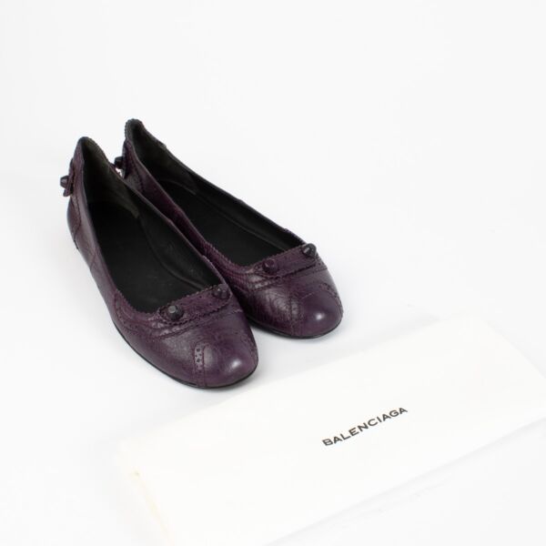 Balenciaga Purple Flats