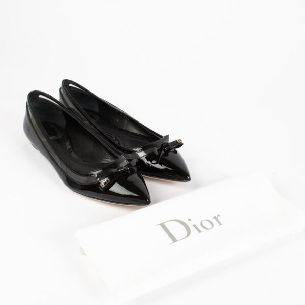 Christian Dior Black Flats - size 38,5