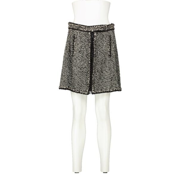 Chanel 11A Black/White Tweed Skirt