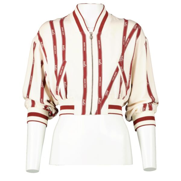 Hermès Silk Ribbon Print Jacket/Trousers Set