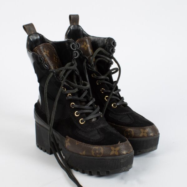 Louis Vuitton Laureate Platform Desert Boots - Size 36