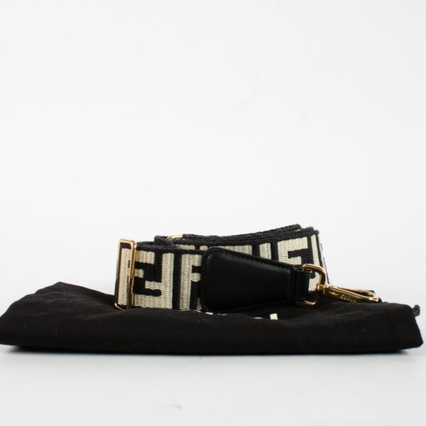 Fendi Black FF Fabric Strap You