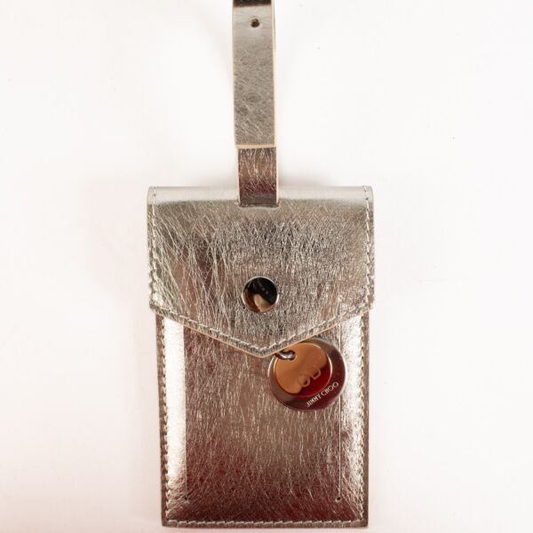 Authentic Preloved Jimmy Choo Silver Bag Tag on Labellov.com