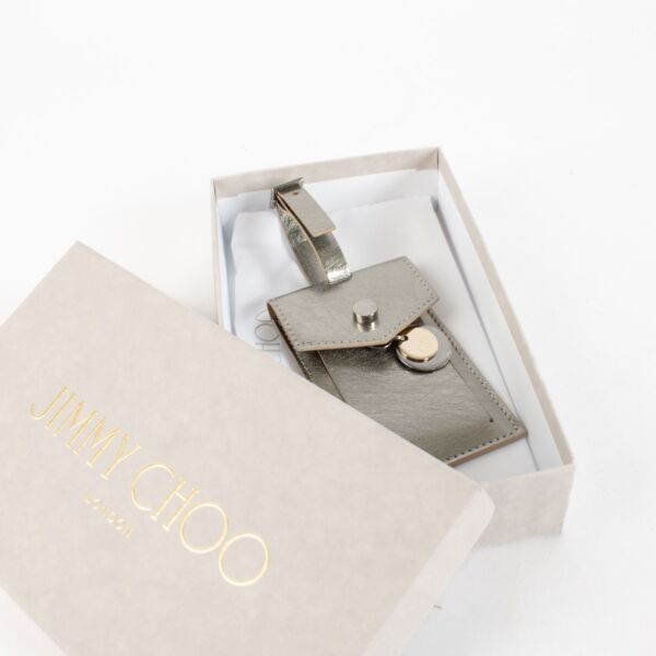 Jimmy Choo Silver Bag Tag