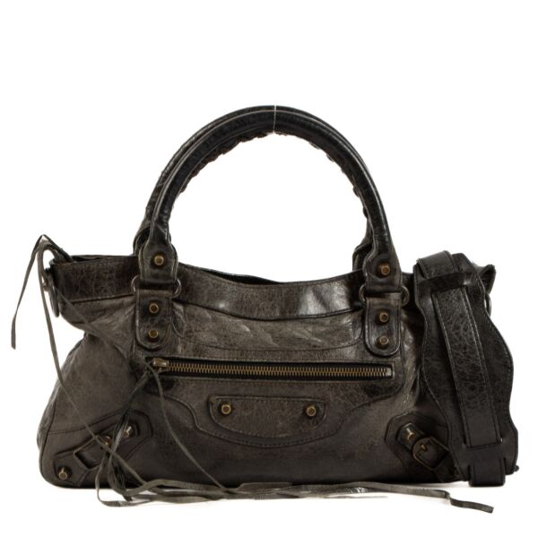 Balenciaga Grey Leather Classic First Bag