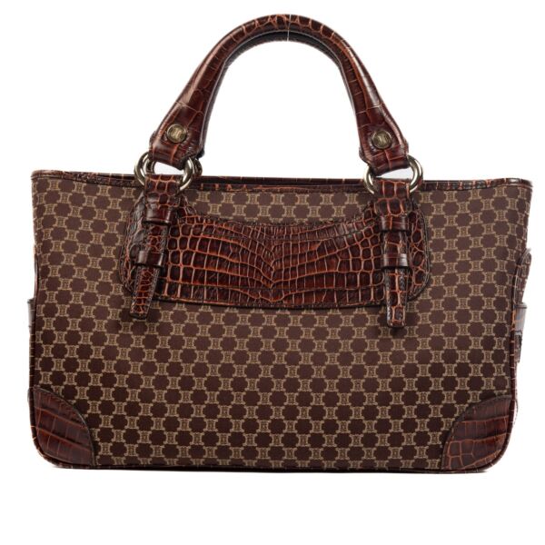 shop 100% authentic second hand Celine Brown Canvas Boogie Bag on Labellov.com