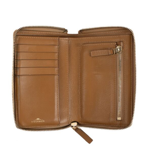 Delvaux Camel Allure Wallet