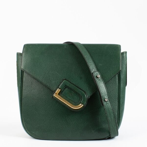 Authentic preloved Delvaux green Crossbody on Labellov.com