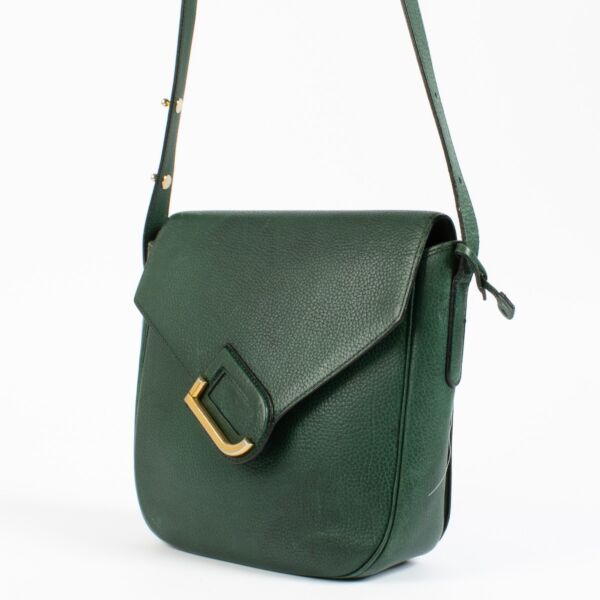 Delvaux Green Leather Vintage Crossbody