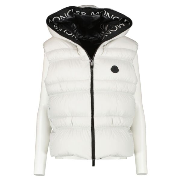 Moncler Light Grey Weser Down Gilet