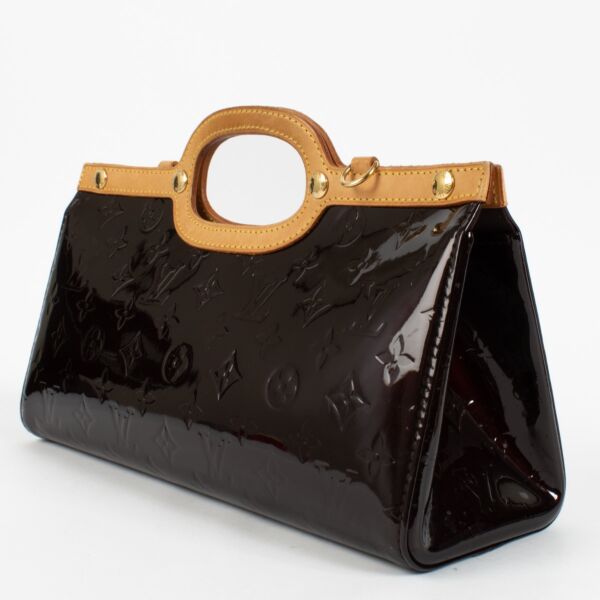 Louis Vuitton Burgundy Vernis Amarante Roxbury Bag