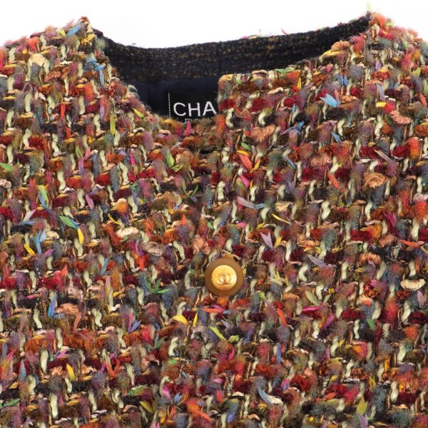 Chanel Multicolor Tweed Jacket - Size 40FR