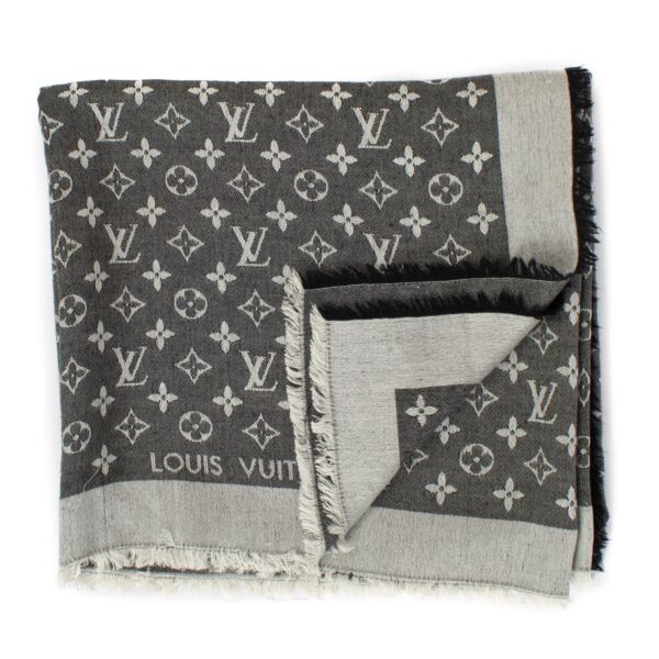Buy authentic second hand Louis Vuitton Black Monogram Classic Shawl at Labellov.com 