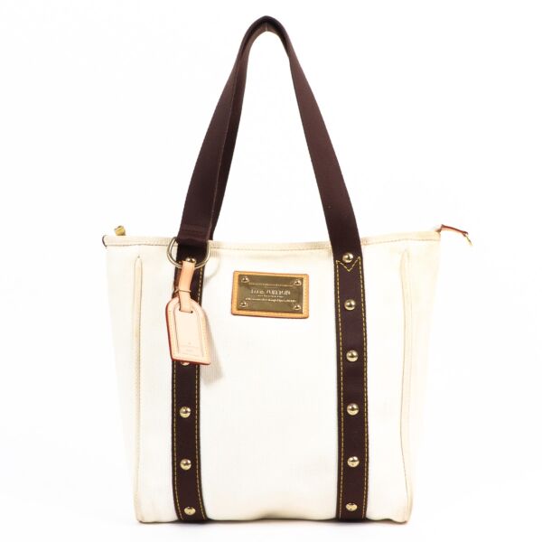 Louis Vuitton Antigua Cabas Canvas Tote Bag