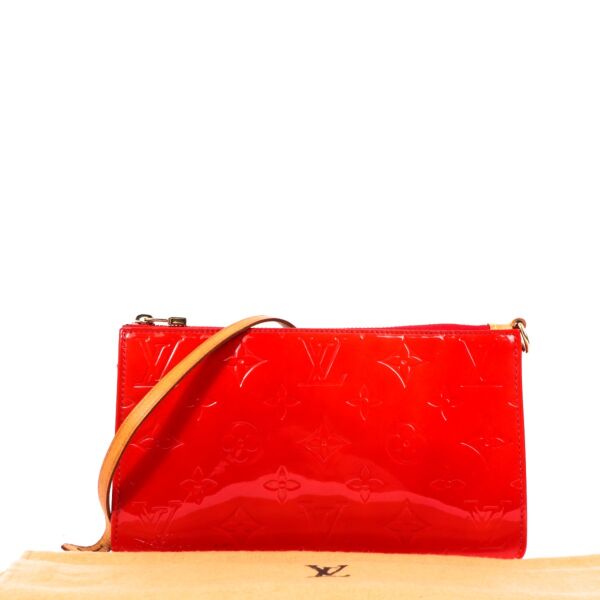 Louis Vuitton Red Monogram Vernis Lexington Pochette 