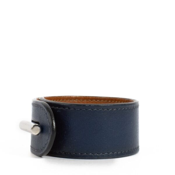 Hermès Bleu Saphir Swift Hydra Bracelet