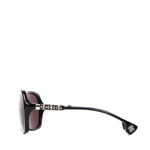 Chrome Hearts Black Milk Mask Glasses