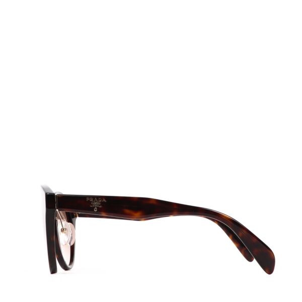 Prada Round Brown Sunglasses 