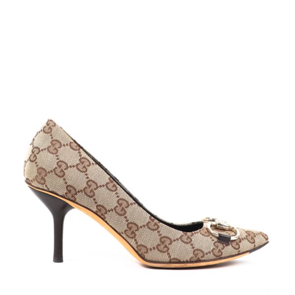 Gucci Monogram GG Canvas Lifford Pumps