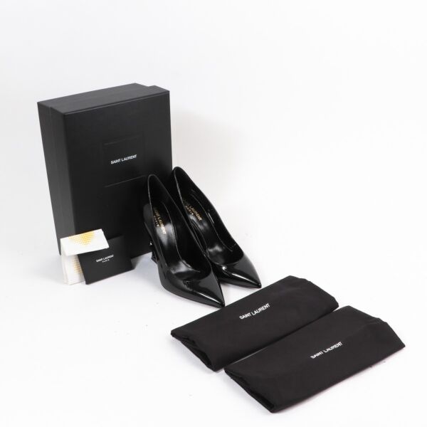 Saint Laurent Black Opyum 110 Heels - Size 41