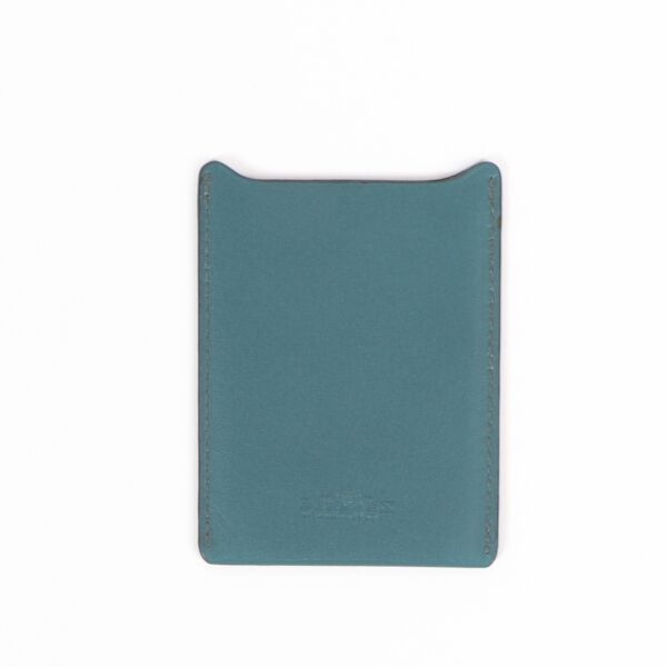 Delvaux Blue Leather Card Holder