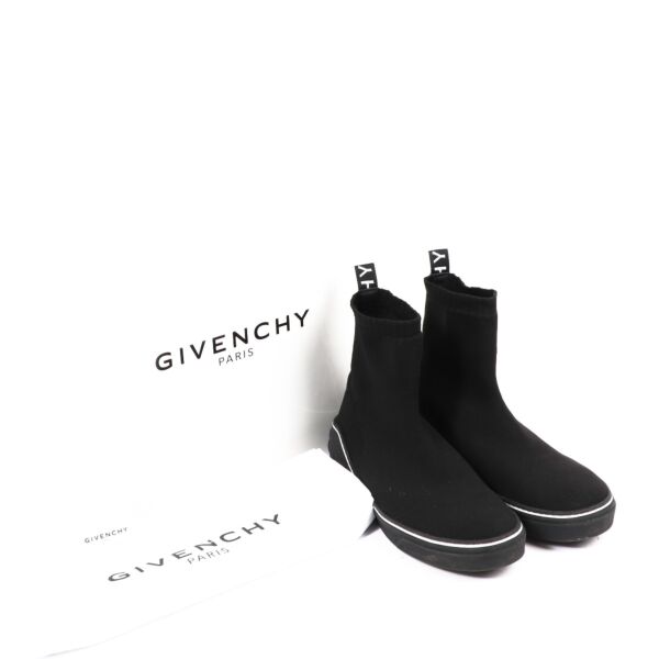 Givenchy Black George V Sock Sneakers - Size 44