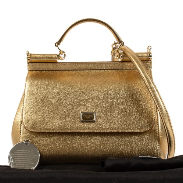 Dolce & Gabbana Gold Sicily Bag